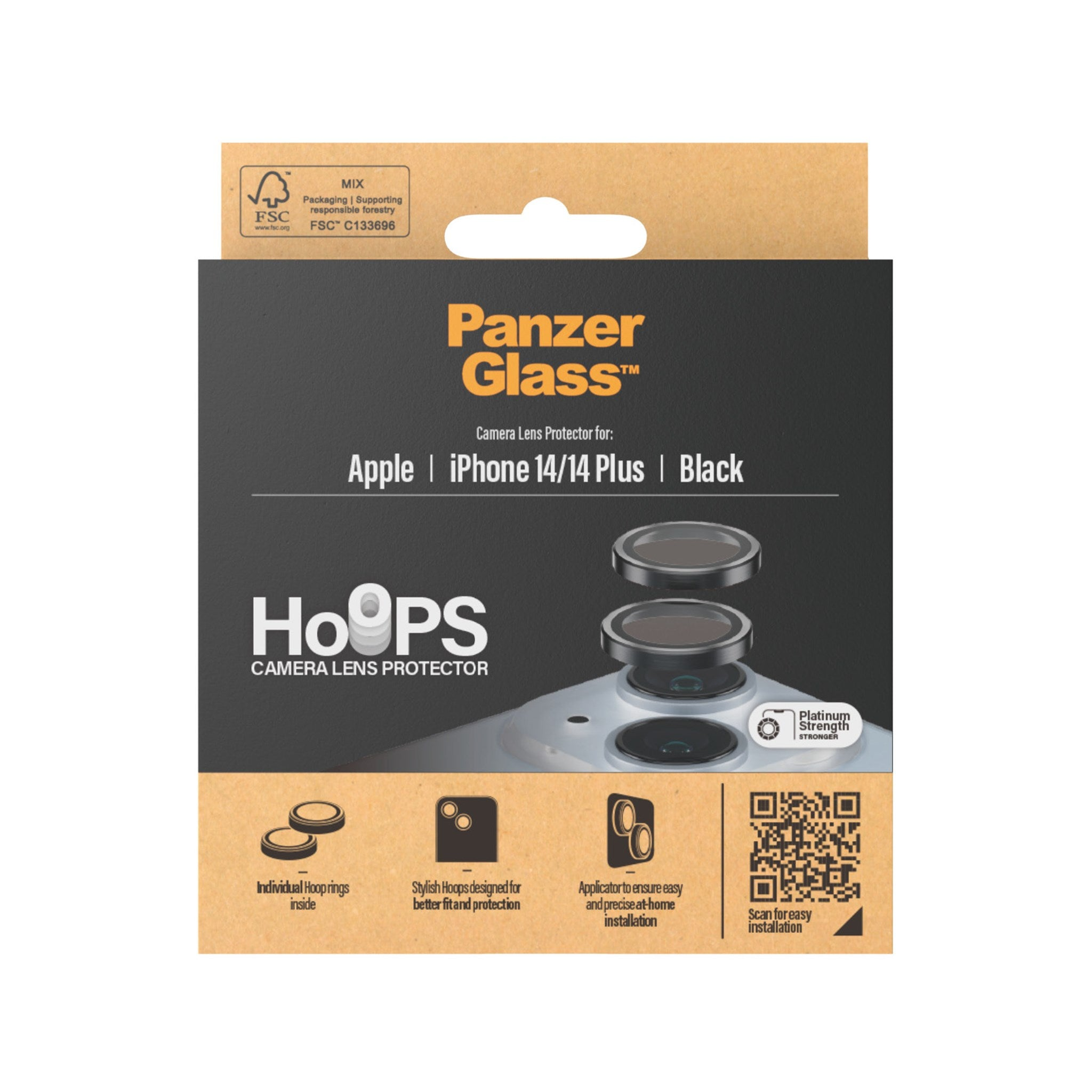 PANZERGLASS Hoops™ Kameraschutz Kameraschutz(für 14 14 Apple iPhone Plus) 