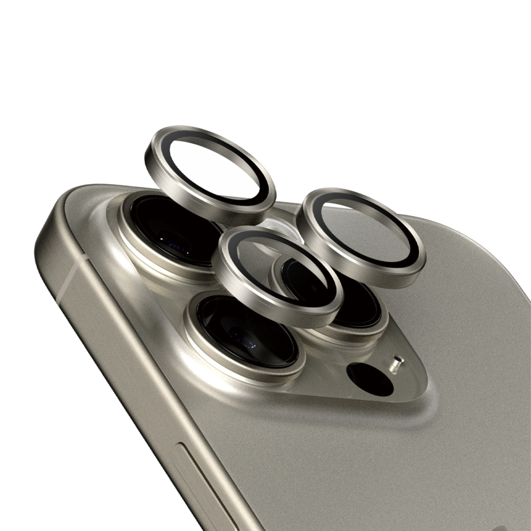 15 iPhone Apple Pro Natürlich | Kameraschutz(für 15 Hoops™ | Pro Kameraschutz Max) Titanium PANZERGLASS