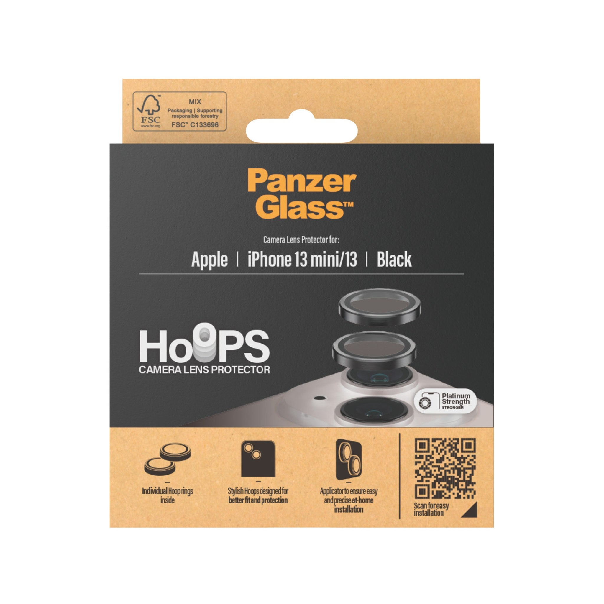 PANZERGLASS Hoops™ 13 Kameraschutz | Kameraschutz(für Apple 13) iPhone mini