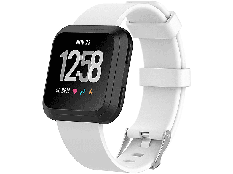 Ersatzarmband Für Fitbit Versa 2/Versa/Lite - Metall Mit Strass, Größe S/L, Schwarz/silber/gold