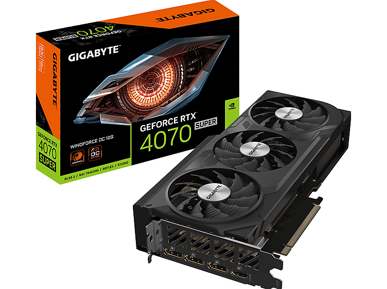 GIGABYTE GIGABYTE GeForce RTX 4070 SUPER WINDFORCE OC 12G - Videokaart ...