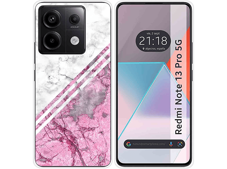 Xiaomi Redmi Note 13 5G Funda Gel Tpu Silicona dibujo Mármol 15