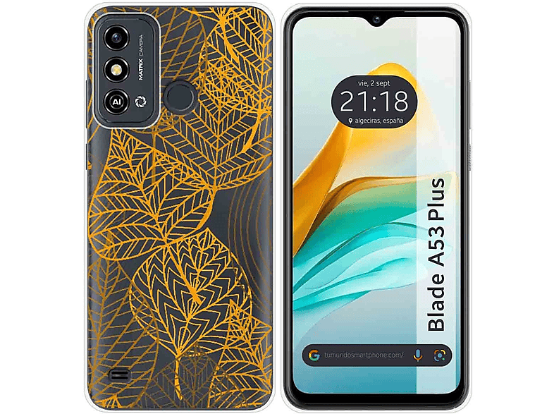 Custodia Per ZTE Blade A53/A53+ + 3 Pellicole In Vetro Temperato – Cover Morbida In TPU Nera