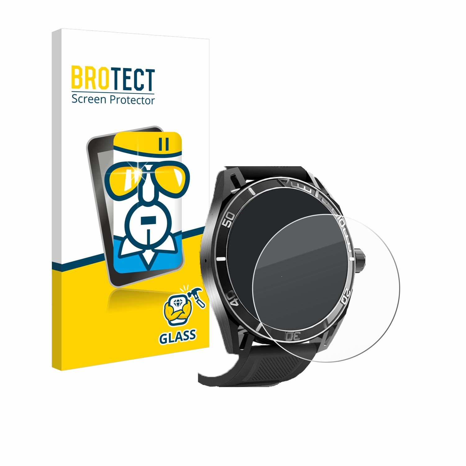 BROTECT klares Smartwatch Yuede Schutzglas(für 1.43\
