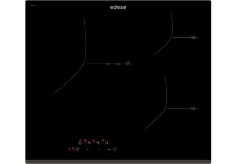 Placa Vitrocerámica Edesa EVT-6422 R – 4 Zonas Touch Control – Negra –  Muebles y Electrodomesticos Contreras – Muebles Contreras