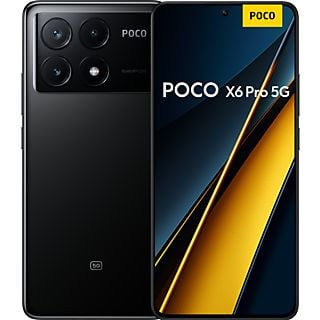 Móvil - XIAOMI Poco X6 Pro Smartphone 12+512GB Black, Negro, 512 GB, 12 GB RAM, 6,67 ", AMOLED 1.5K, MediaTek, 5000 mAh, BlackBerry