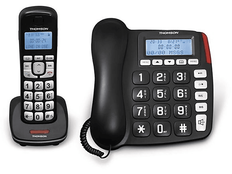 Teléfono Inalámbrico - GENERICA Combo DECT. Thomson Serea Comby negro