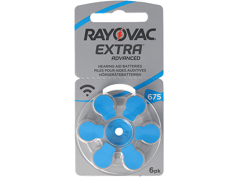 RAYOVAC Rayovac Hörgerätebatterie H675MF Nr. 675 PR44 Extr Zink-Luft ...