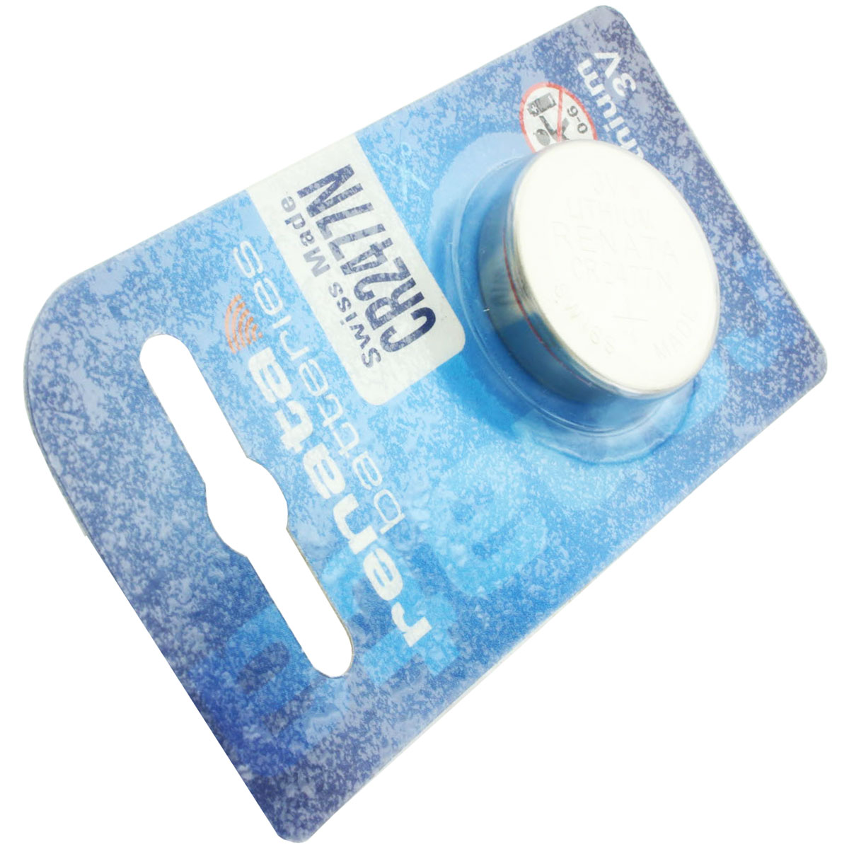 Bateria Renata CR2477N w opakowaniu na niebiesko-białym tle.