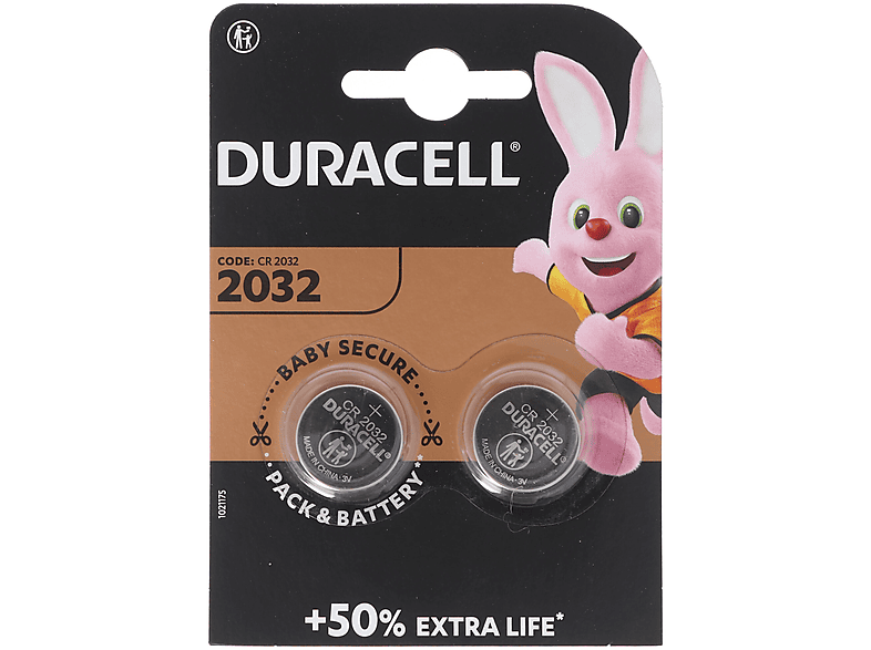 DURACELL Duracell CR2032 Lithium Batterie 3 Volt mit bis zu Li-Ion ...