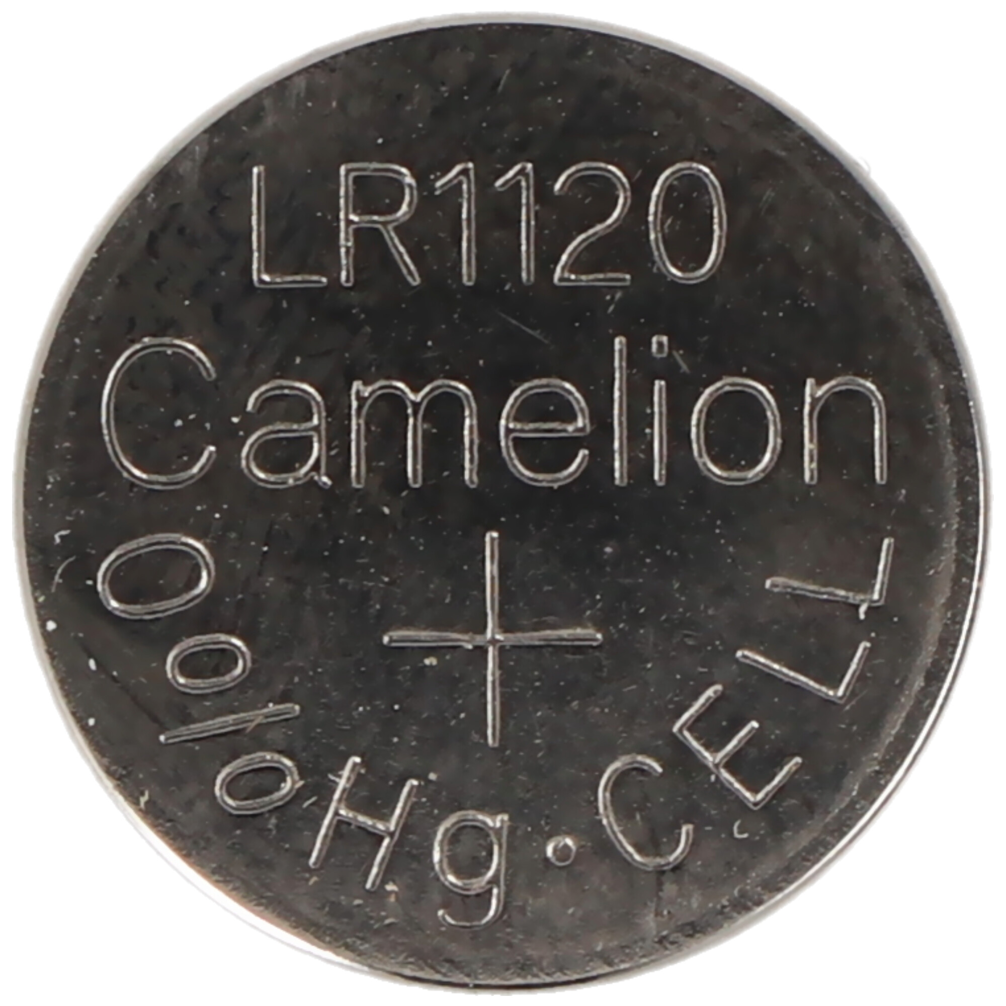 Camellion LR1120 Knopfzelle, mit Text auf der Oberfläche.