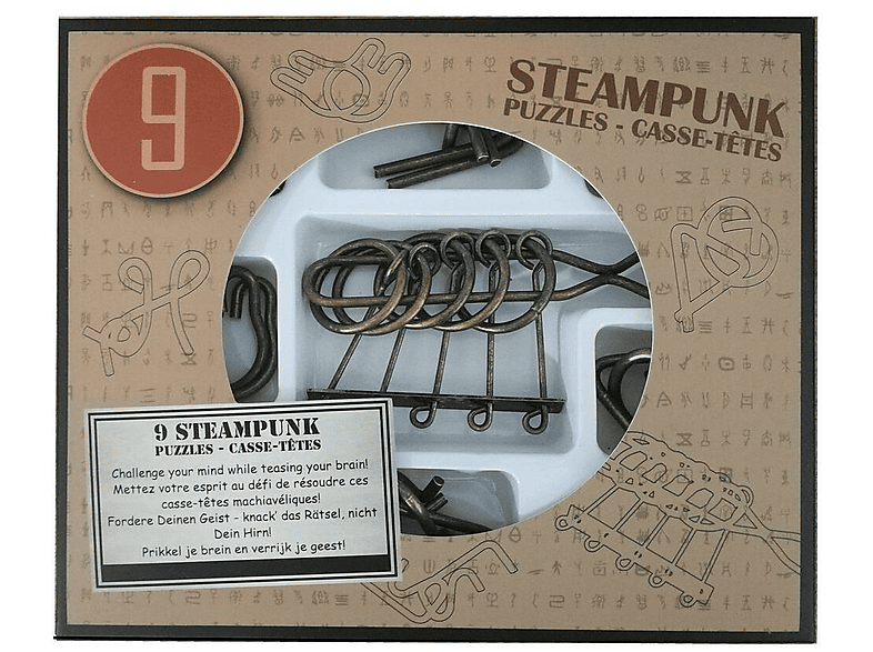 EUREKA Steampunk Puzzles - 9 Puzzles in brauner Box *-**** (nur im Display 52473200 erhältlich) Puzzle