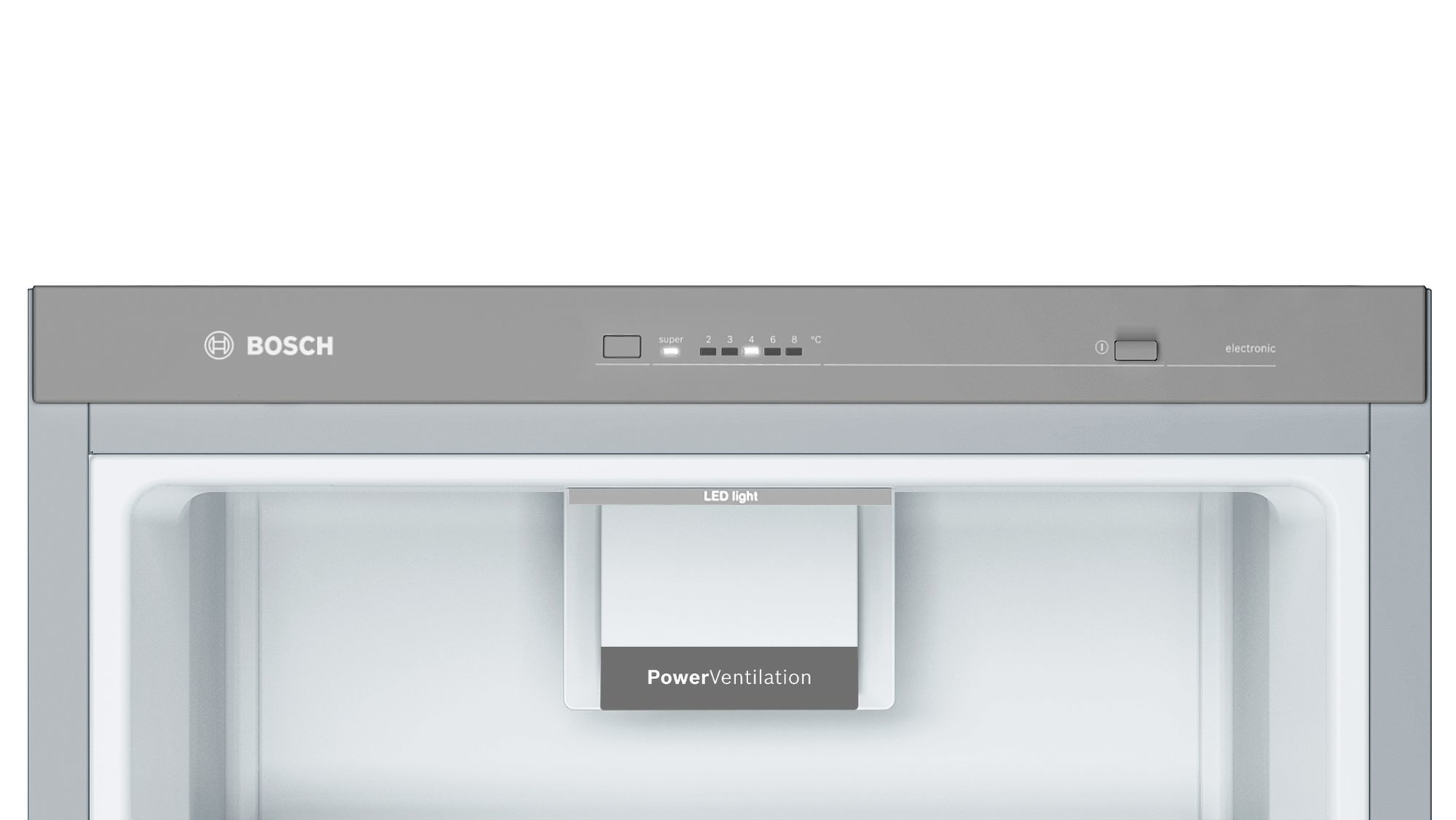 BOSCH KSV 36 VLEP Serie 4 Kühlschrank (E, 1860 mm hoch, Inox-look)