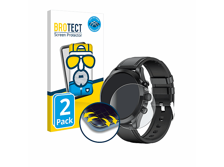 BROTECT Matt Schutzfolie Für Blackview Z10 - 2 Stück Full-Cover Mit Anti-Reflex