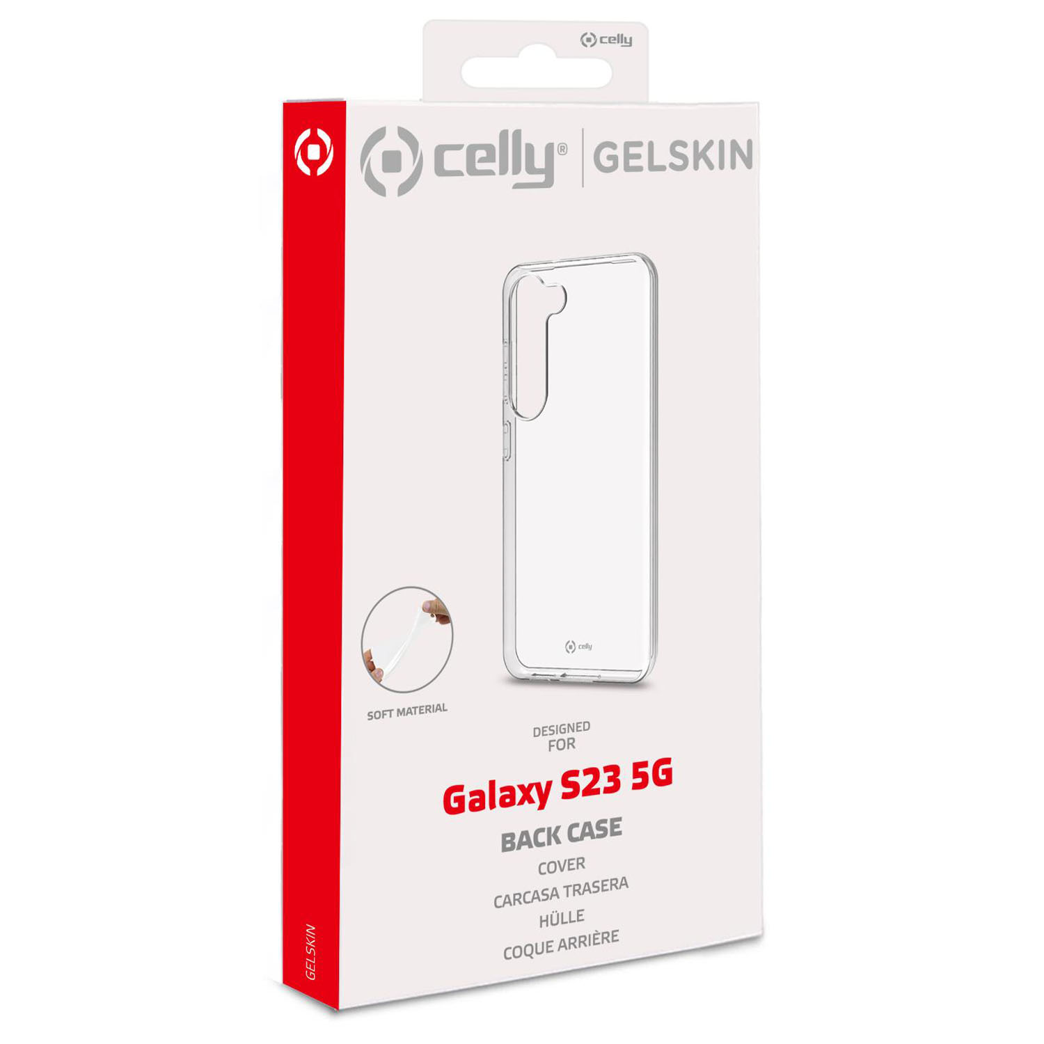 CELLY Gelskin TPU Hülle Galaxy S23 5G Transparent, Backcover, Samsung, Galaxy S23 5G, transparent