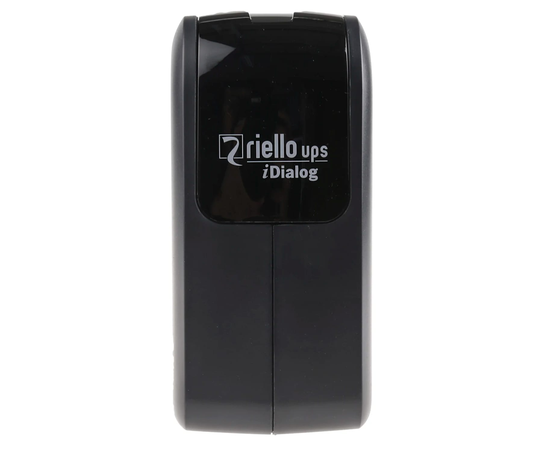 Riello UPS iDialog negro, una fuente de alimentación ininterrumpida compacta.