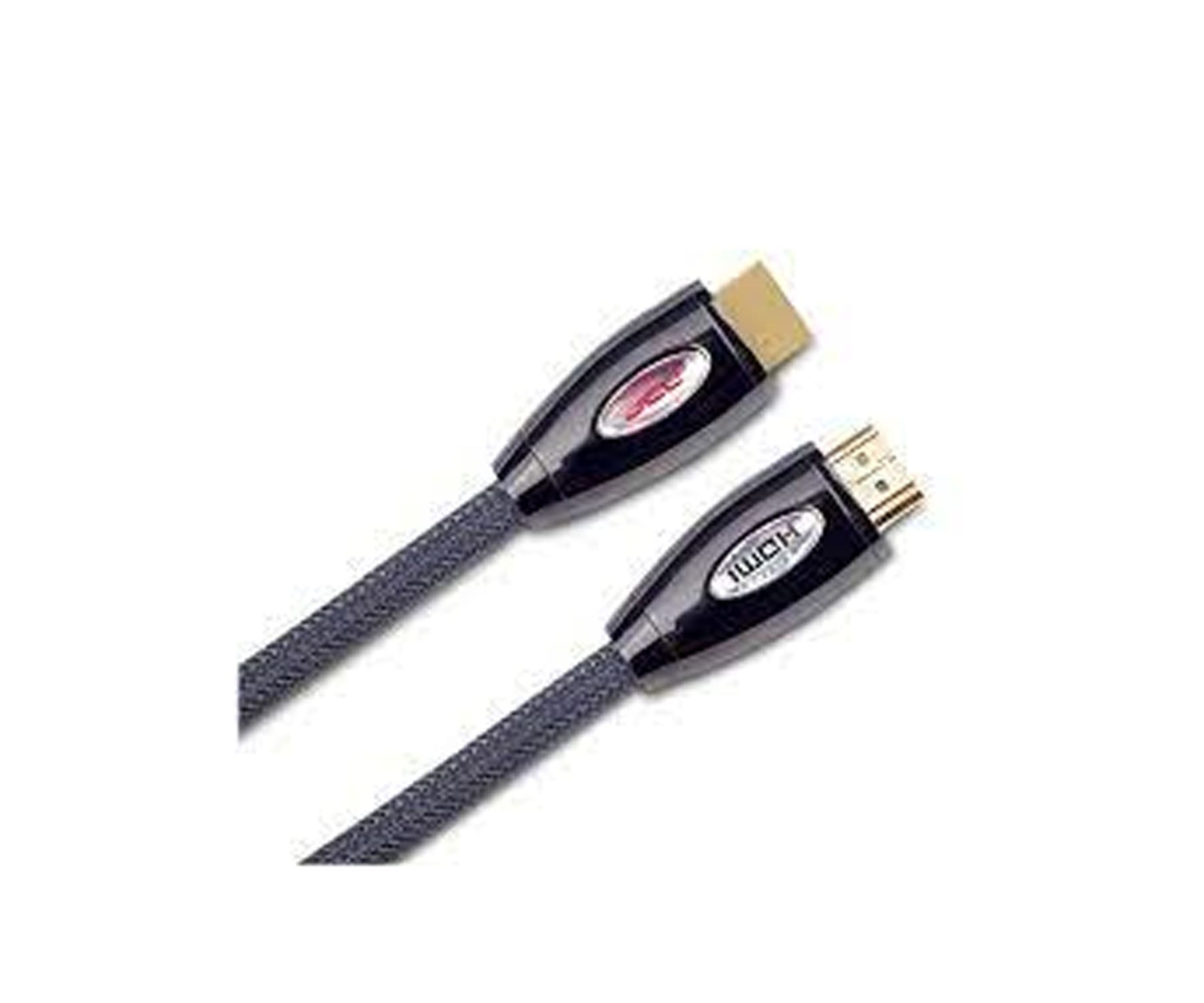 Dos cables HDMI negros con conectores, aislados sobre fondo blanco, ligeramente angulados.