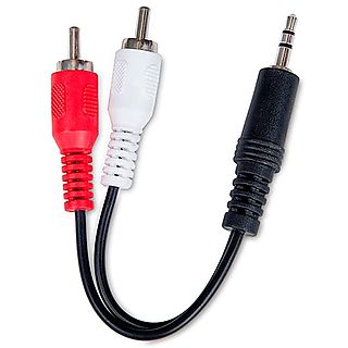 Cables y Adaptadores de Audio y Video - DCU DCU 302115 Negro / Cable jack 3.5 (M) a 2 RCA 1.5m