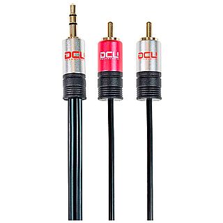 Cables y Adaptadores de Audio y Video - DCU DCU 30701220 Negro / Cable jack 3.5 (M) a 2x RCA (M) 1 m