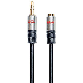 Cables y Adaptadores de Audio y Video - DCU DCU  30701060 Negro / Cable Jack 3.5mm (M) a Jack 3.5 (H) 1.5m