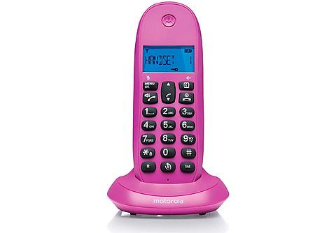 Teléfonos Fijos Inalámbricos y de Sobremesa  - motorola C1001LB+ Violeta / Teléfono inalámbrico MOTOROLA, Rosa