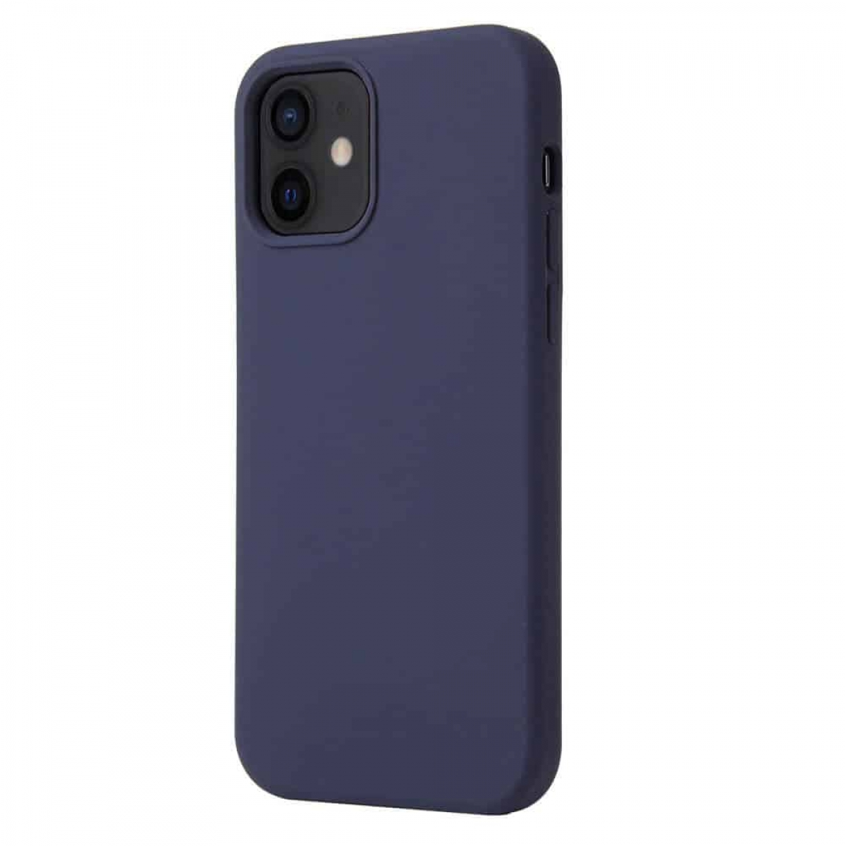 Blaue Handyhülle mit zwei Kameras und Telefon.