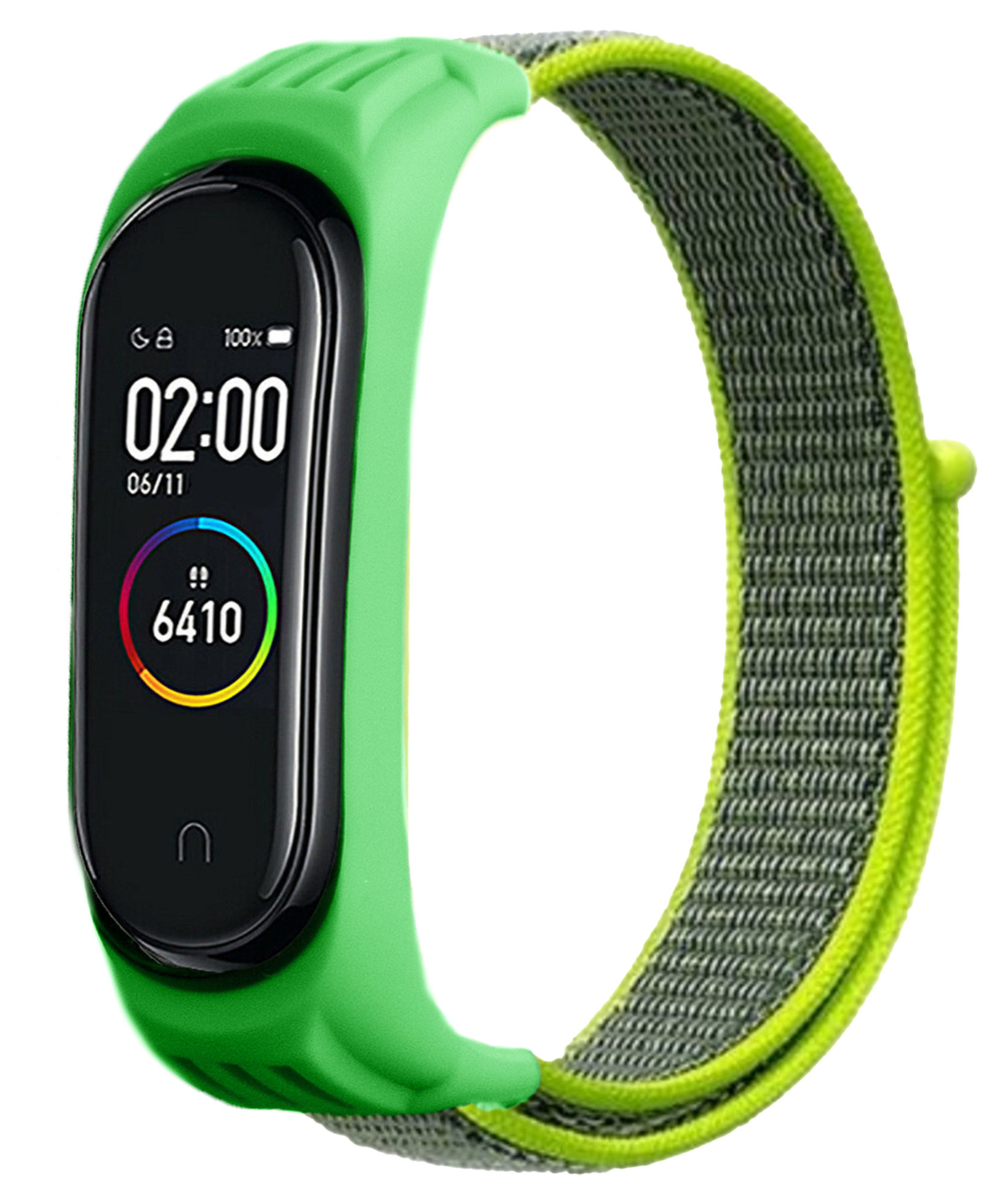 UPZOBU Ersatzarmband Für Xiaomi Mi Band 5/6/7 – Weiches Gummiband In Armeegrün