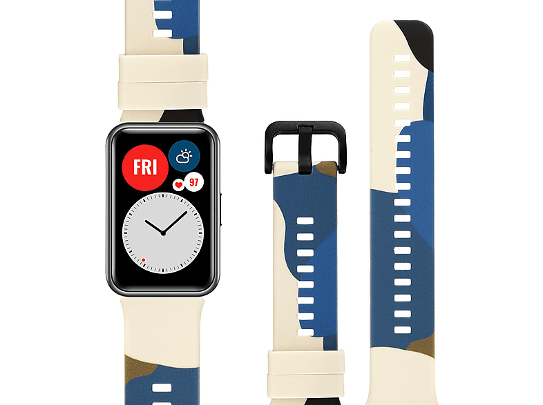 STRAPIT© Watch Fit New, Ersatzarmband, Huawei, Watch Fit New, Blau