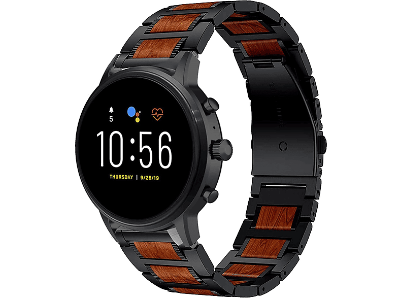 STRAPIT© Gen 5, Ersatzarmband, Fossil, Gen 5, Schwarz MediaMarkt