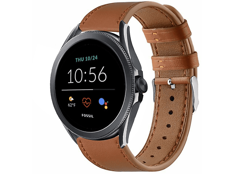 STRAPIT© Gen 5, Ersatzarmband, Fossil, Gen 5, Braun SATURN