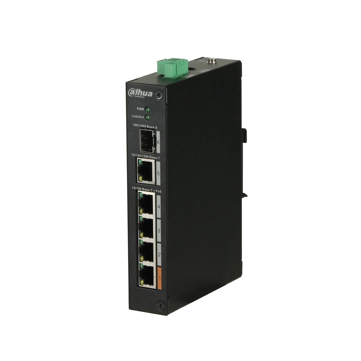 DAHUA TECHNOLOGY PFS3106-4ET-60-V2  Endüstriyel PoE 4 Switch Siyah