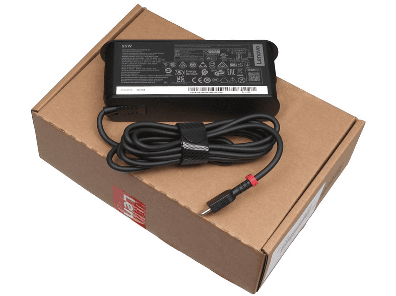 Chargeur Lenovo Original 135W USB-C - Adapté Portables Lenovo - Câble Inclus 1,75m - Sortie 20V/6,75A