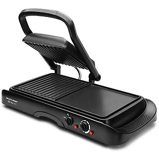 Grill - MULTILASER Plancha Grill y Sandwichera 2 en 1 2000W Multi CE107 con hasta un 50% menos de grasa, 2000 W, Negro