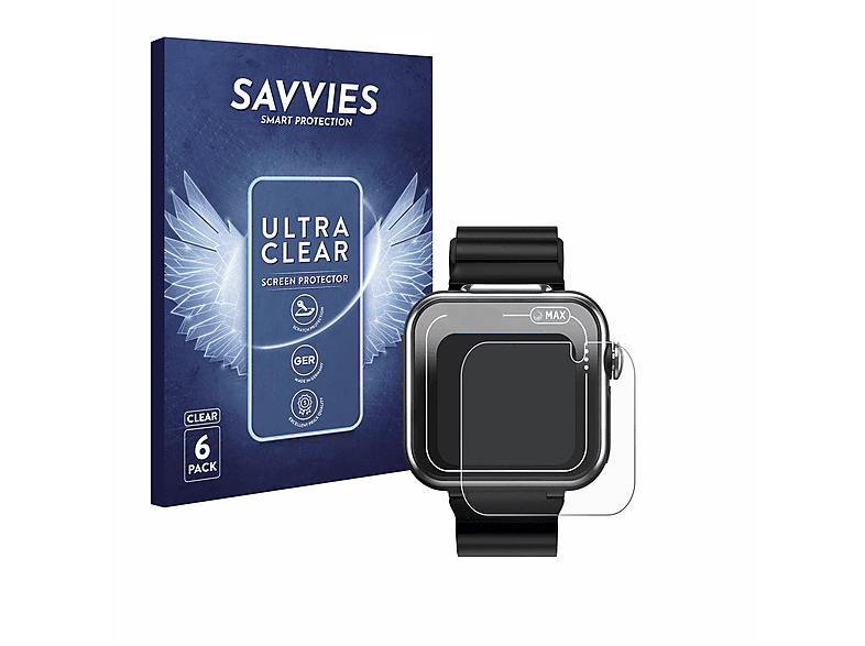 Savvies Displayschutzfolien Für Vtech Kidizoom Duo DX – 6 Stück, Ultraklar & Kratzfest