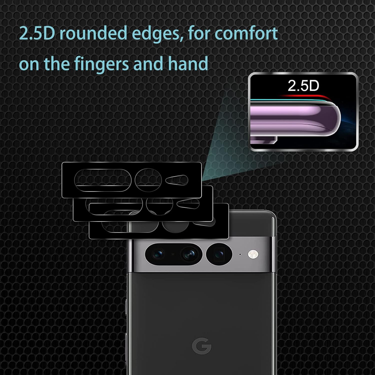 Ein Telefon mit Displayschutzfolien und einem Diagramm.