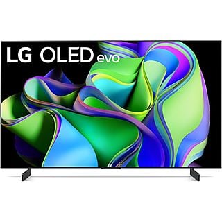 LG OLED 42 C 31 LA.AEU OLED evo TV (Flat, 42 Zoll / 106 cm, UHD 4K, SMART TV, webOS 23)