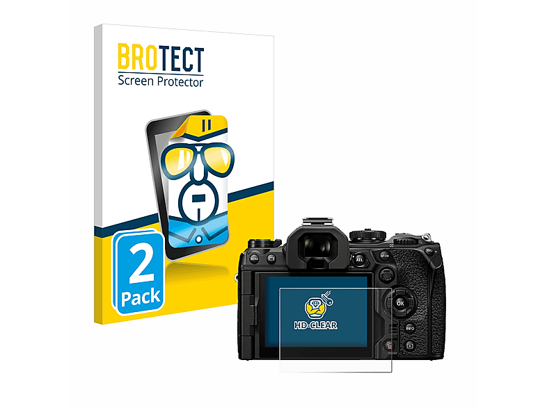 BROTECT Displayschutzfolie (2 Stück) Für Olympus OM-D E-M5 - Made In Germany, Ultraklar & Kratzfest