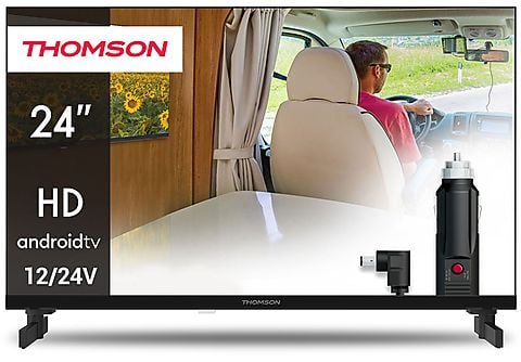 TV Portátil LED 24 12/24V - THOMSON 24HA2S13C Compatible para