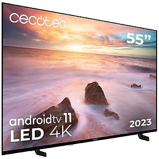 TV LED 55" - CECOTEC A2 séries ALU20055S, UHD 4K, Black