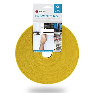 VELCRO One Wrap® Band 30 mm breit Klettband, gelb