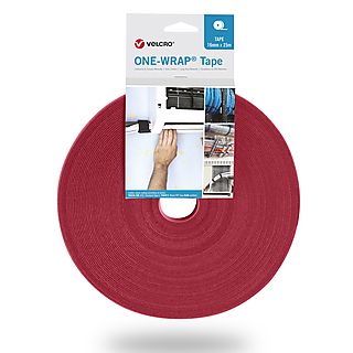 VELCRO One Wrap® Band 50 mm breit Klettband, rot