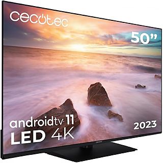 TV LED 50" - CECOTEC A2Z series ALU20050ZS, UHD 4K, Black