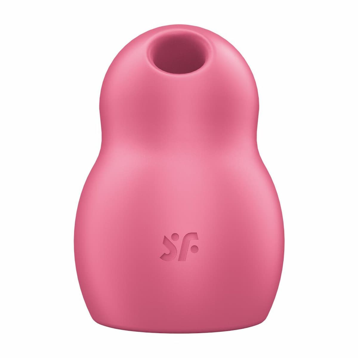 Rosa Sexspielzeug, glatte Oberfläche, mit kleiner Öffnung oben.