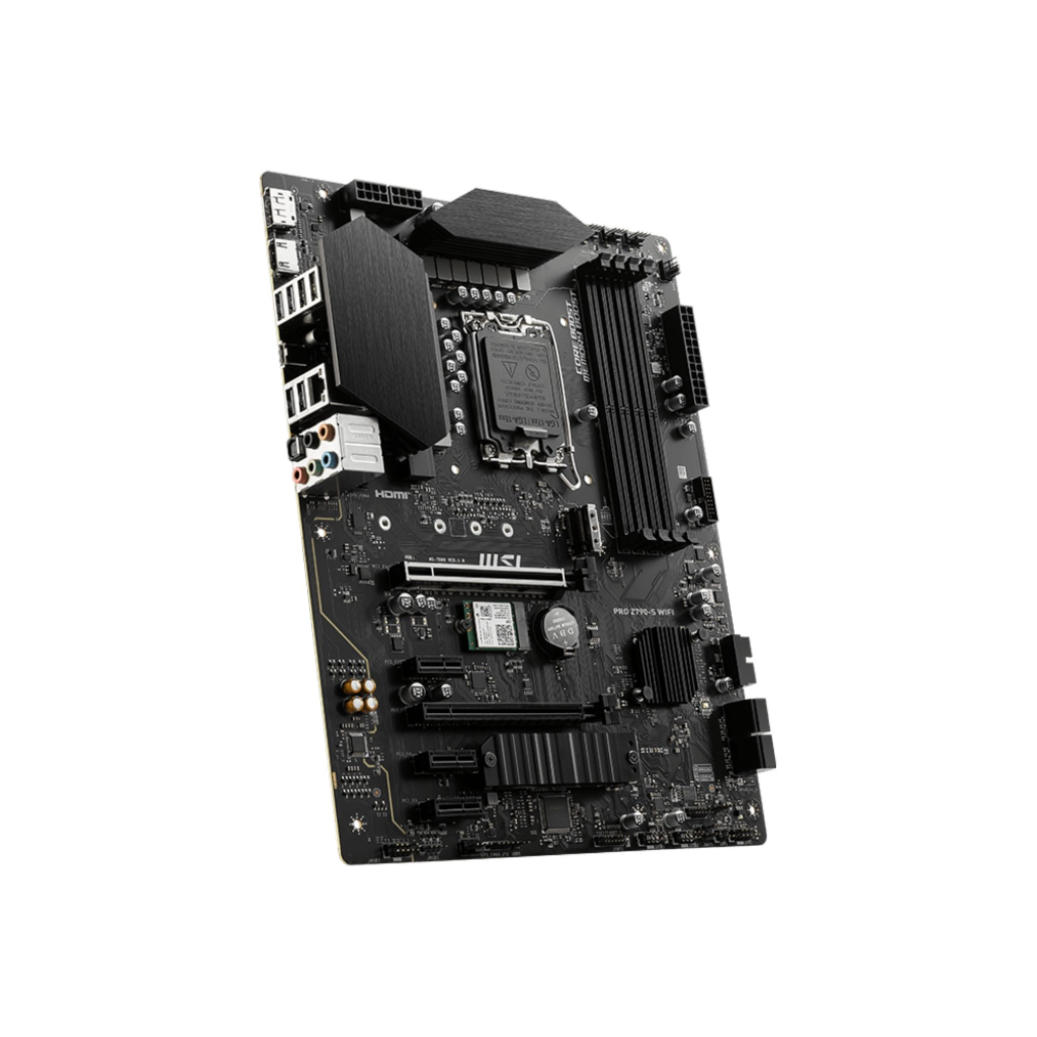 Scheda madre MSI PRO Z790-S WIFI. Di colore nero con varie porte e componenti visibili.