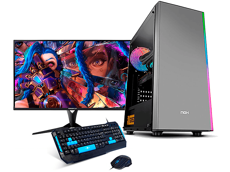 PC Gaming - NEOPC Neo-PC - AMD Ryzen 7 5700G-16GB RAM- 480 GB SSD - Monitor 27"