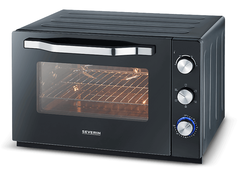 SEVERIN - Horno tostador sobremesa de 42 l, mini horno de convección con  grill, asador giratorio y