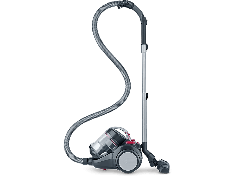 SEVERIN CY 7089 Zylinder-Vakuum Bodenstaubsauger, maximale Leistung: 800 Watt, rot / schwarz)