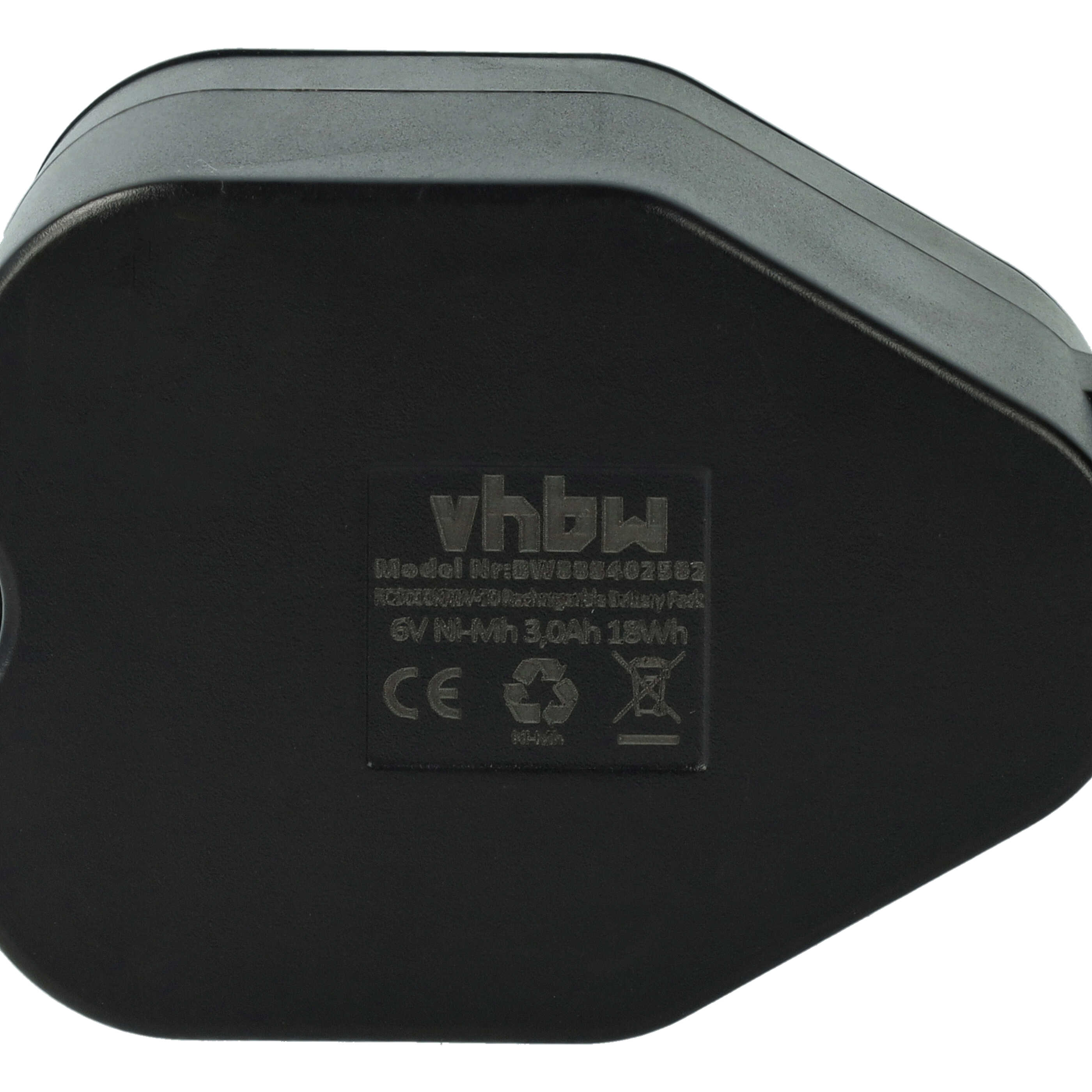 Eine schwarze Batterie mit Text darauf.