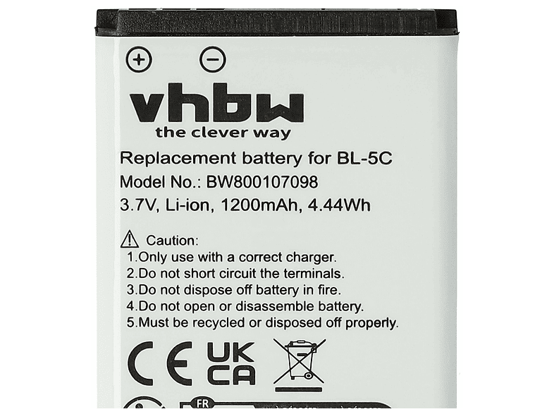 Battery for Audioline Amplicom PowerTel M5010, 3.7 V, Li-Ion