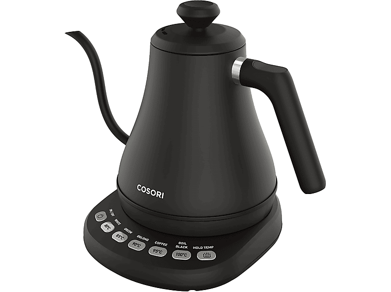 COSORI Elektrischer Schwanenhals-Wasserkocher Wasserkocher, Schwarz